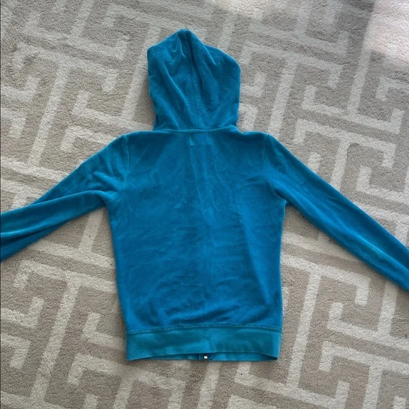 Juicy Couture Teal Zip-Up Hoodie - Picture 3 of 3